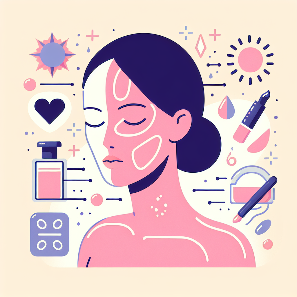 자외선이 피부에 미치는 영향을 보여주는 도표