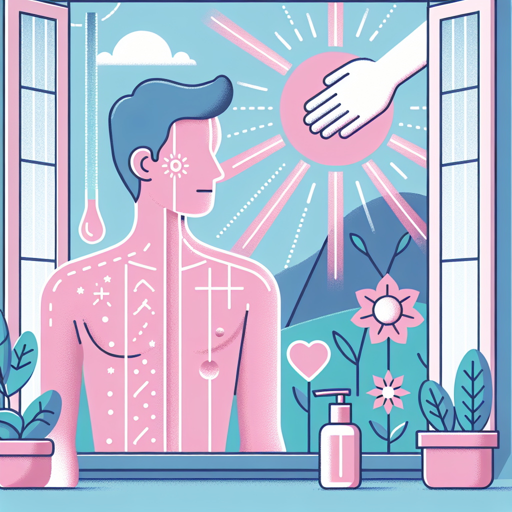 창문을 통해 들어오는 자외선의 피부 침투 과정