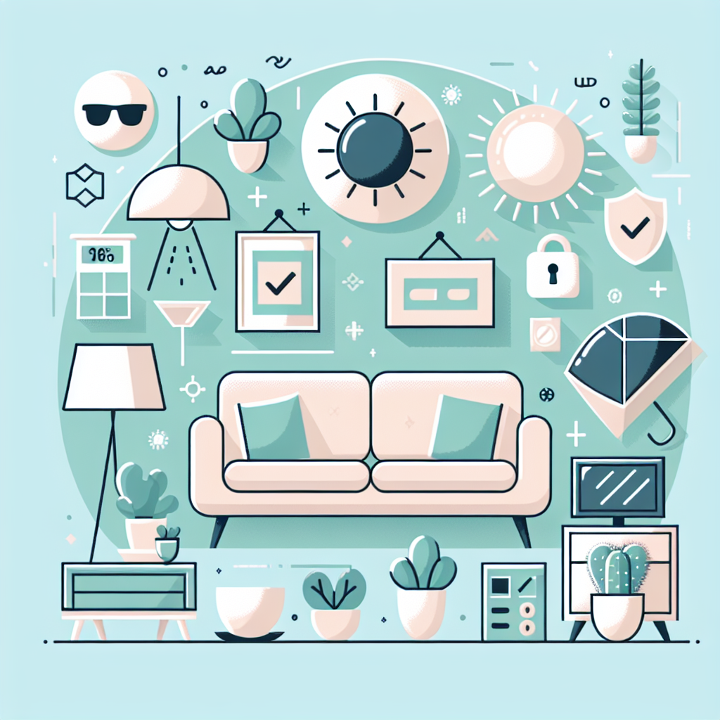 실내 자외선 차단을 위한 다양한 방법들