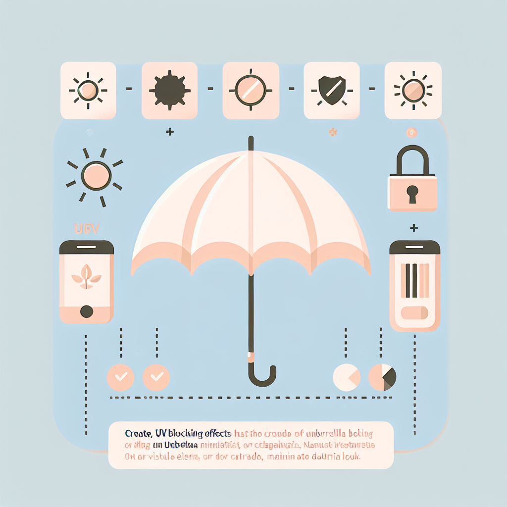 양산의 UV 차단 효과 비교 데이터