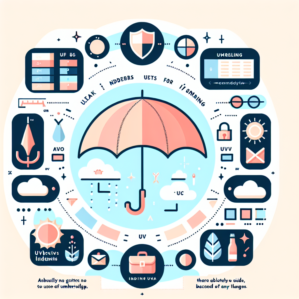 UV 지수별 양산 사용 가이드