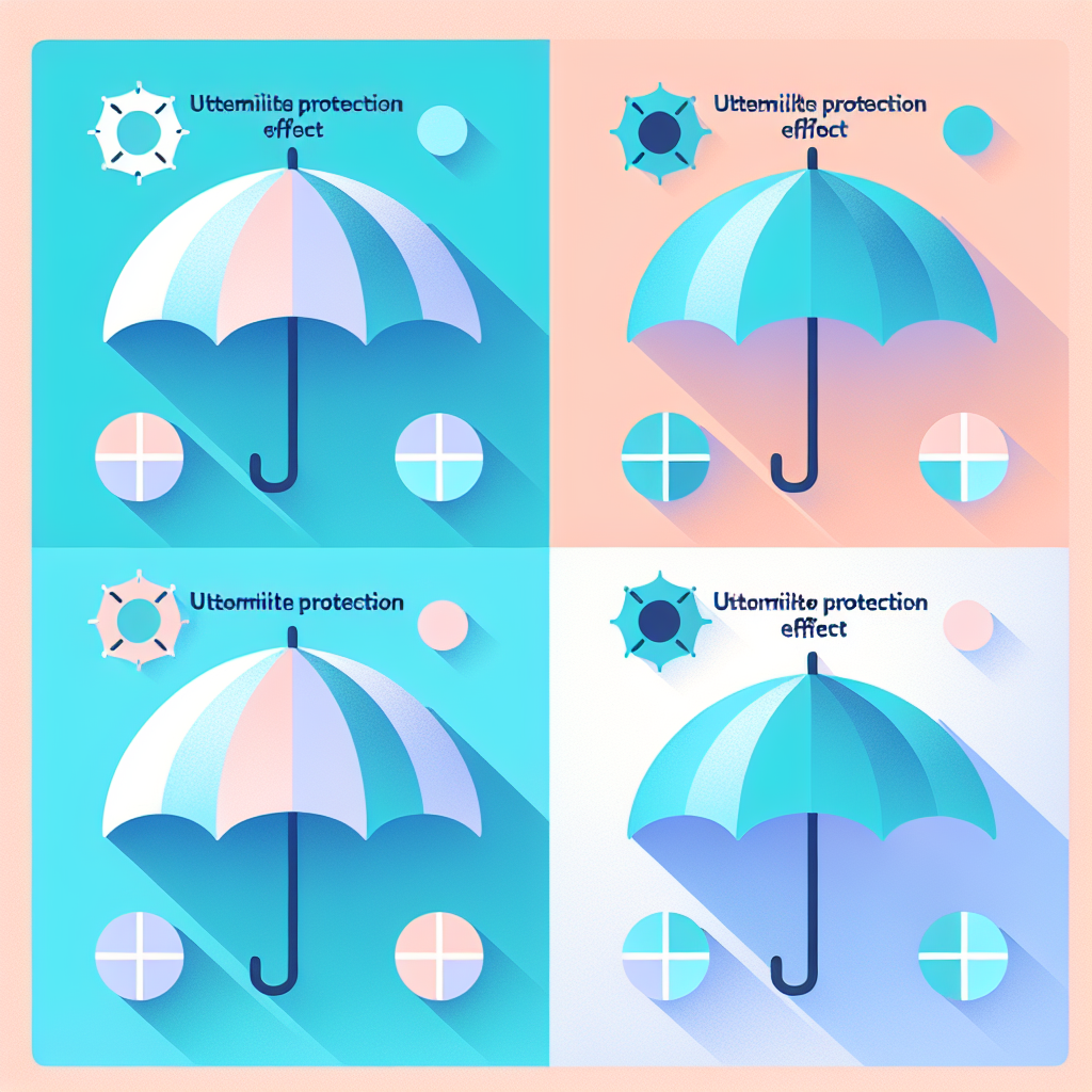 양산 사이즈별 자외선 차단 효과 비교