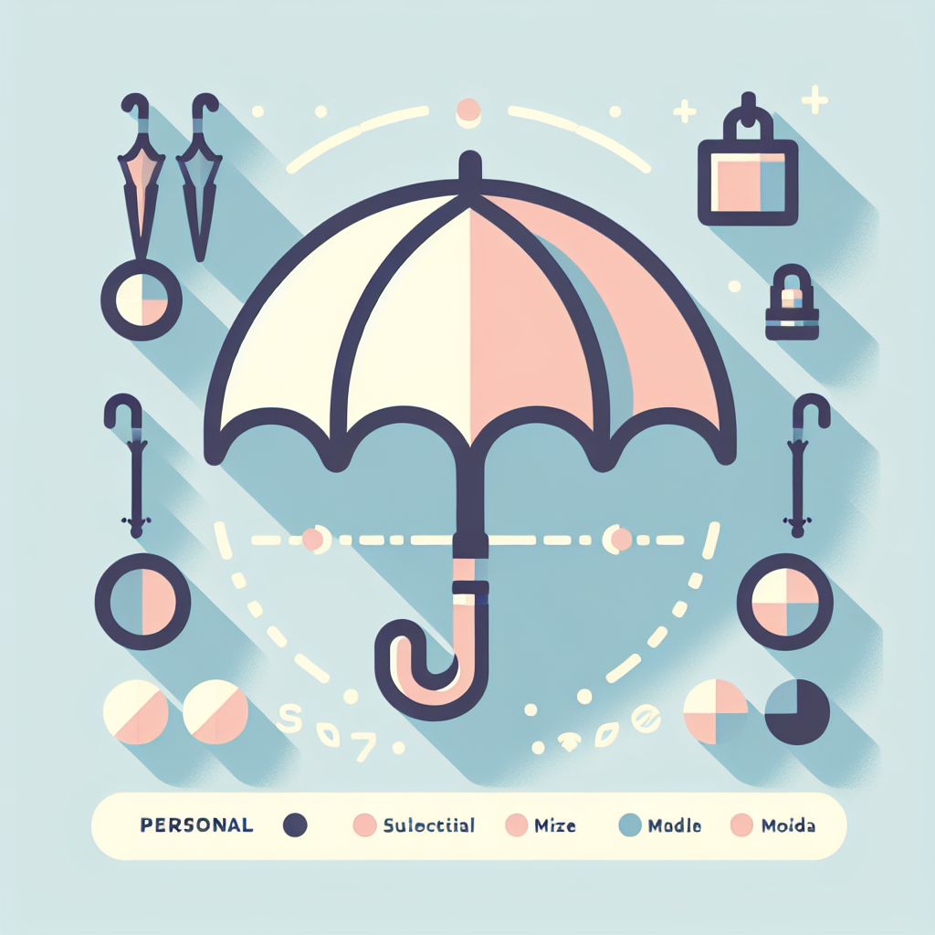 개인별 양산 사이즈 선택 차트