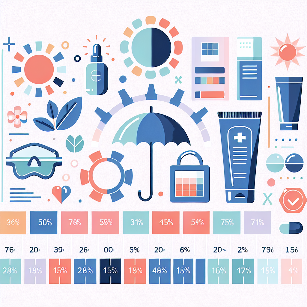 색깔별 자외선 차단율 비교표