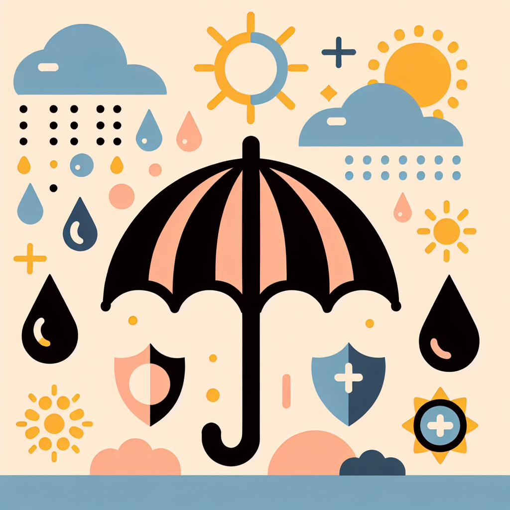 자외선과 비를 동시에 차단하는 우양산