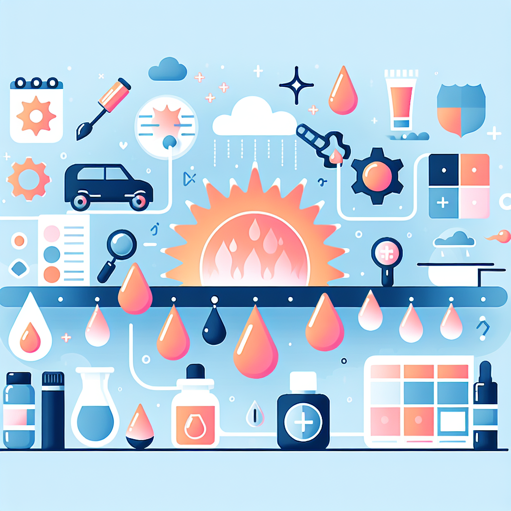 자외선 차단 코팅의 손상 과정 도해