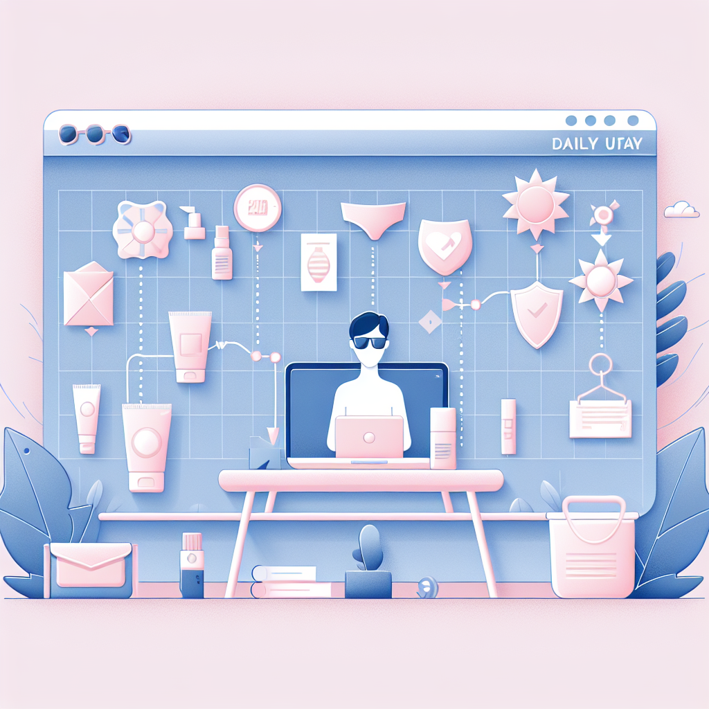 일상생활 자외선 차단 타임라인