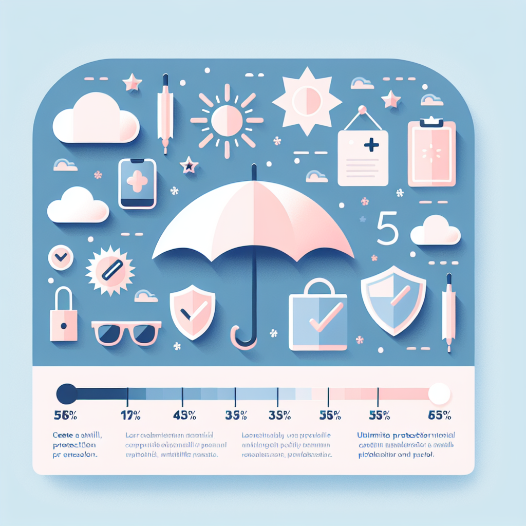 우산과 양산의 자외선 차단율 비교 그래프