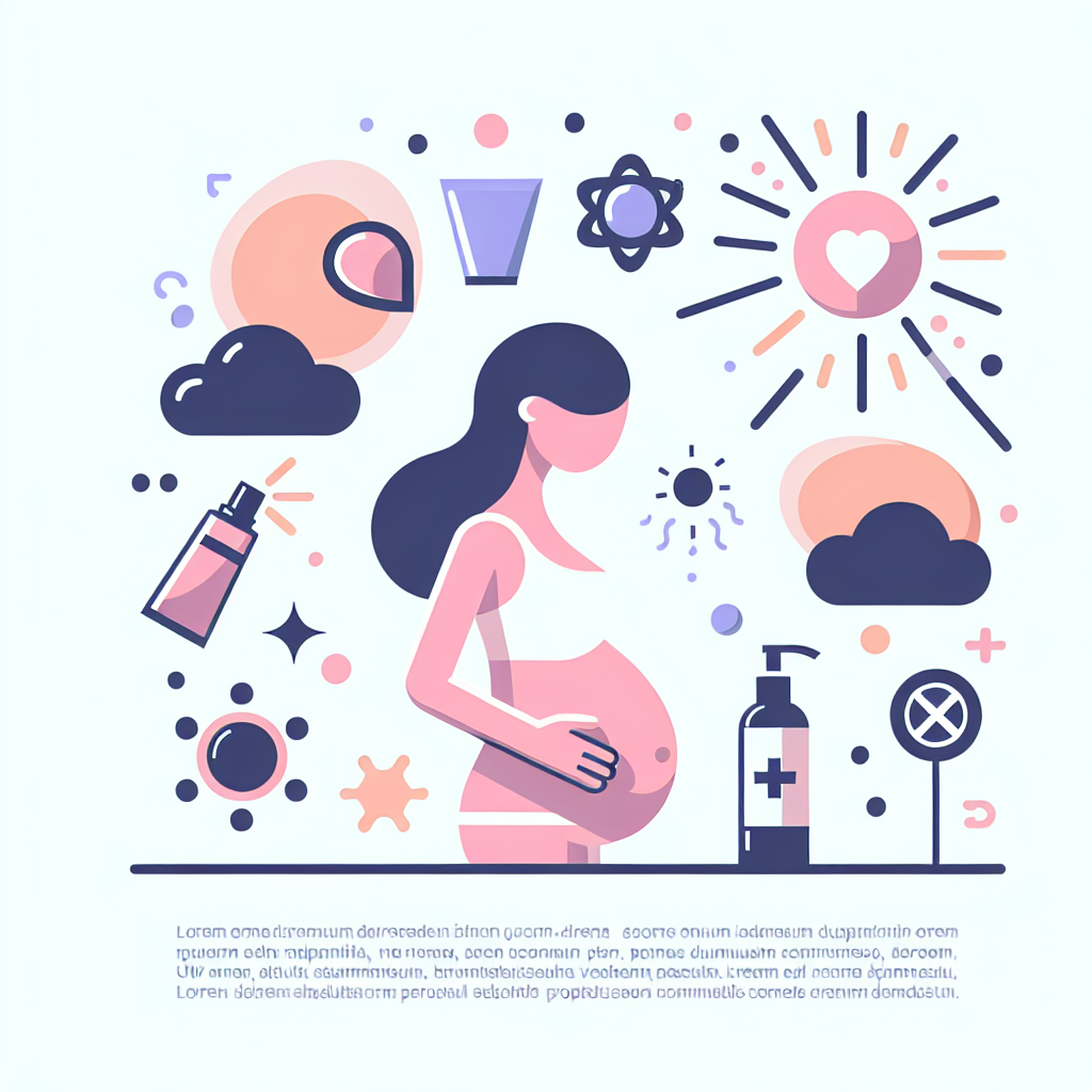 임산부 자외선 차단의 중요성을 보여주는 이미지