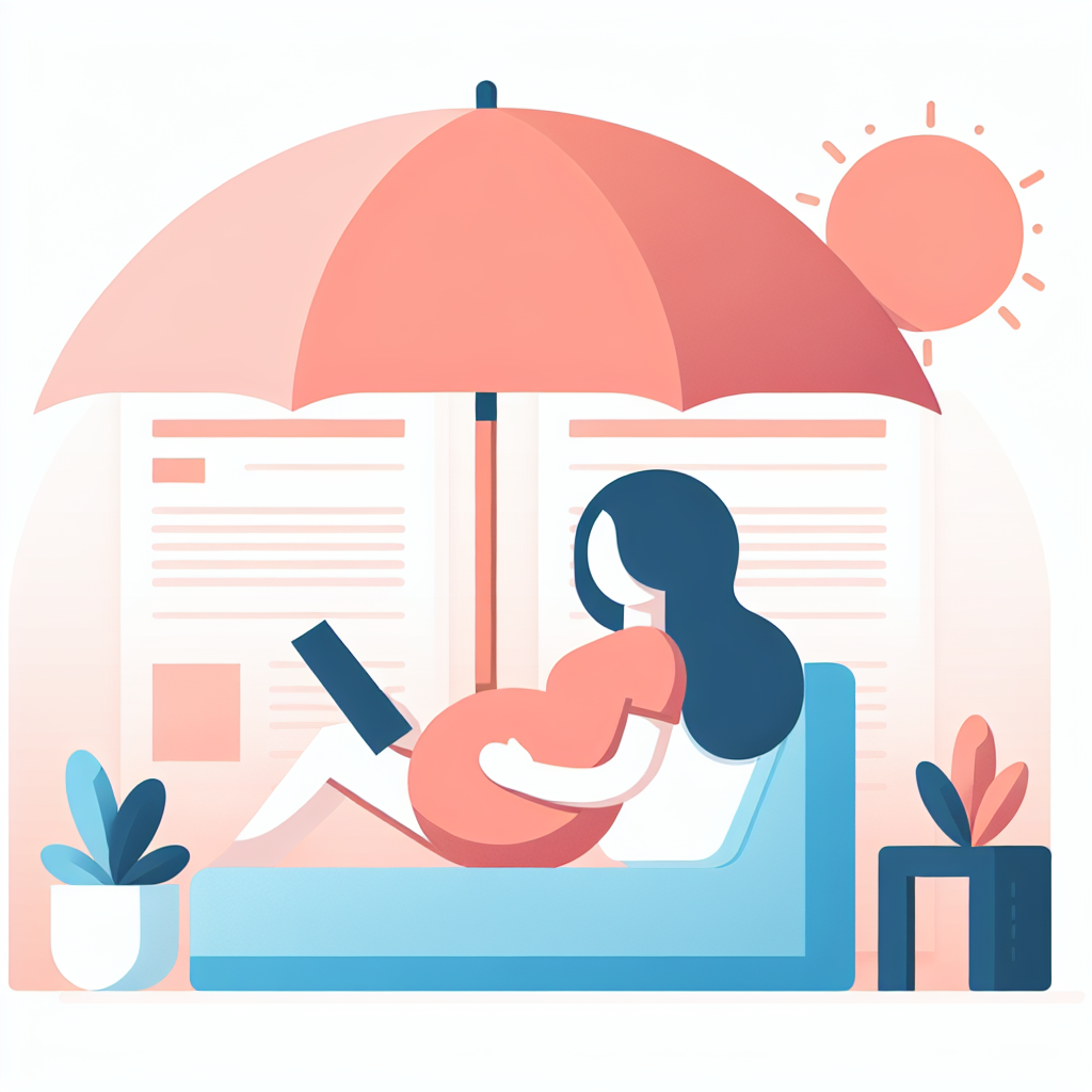 임산부가 사용하기 좋은 대형 자외선 차단 양산