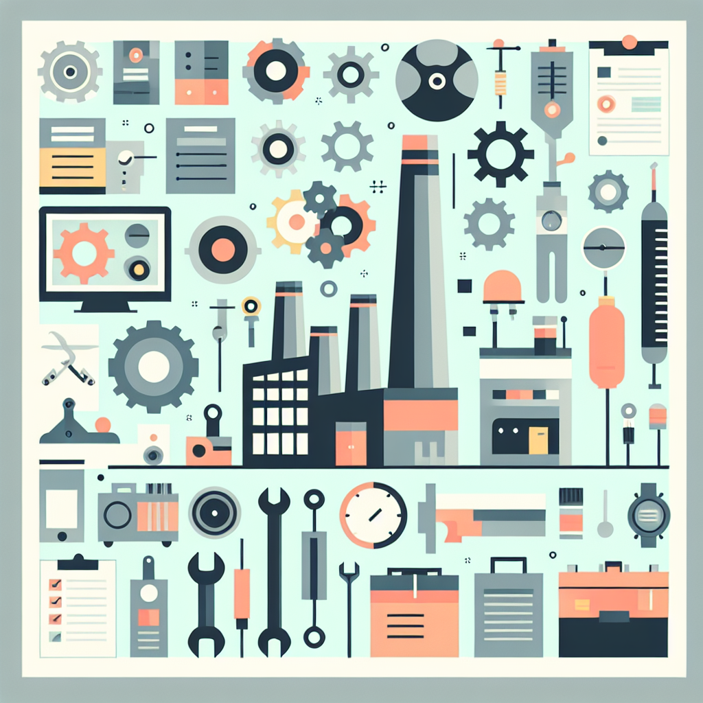 자동 양산 고장 수리를 위한 도구들