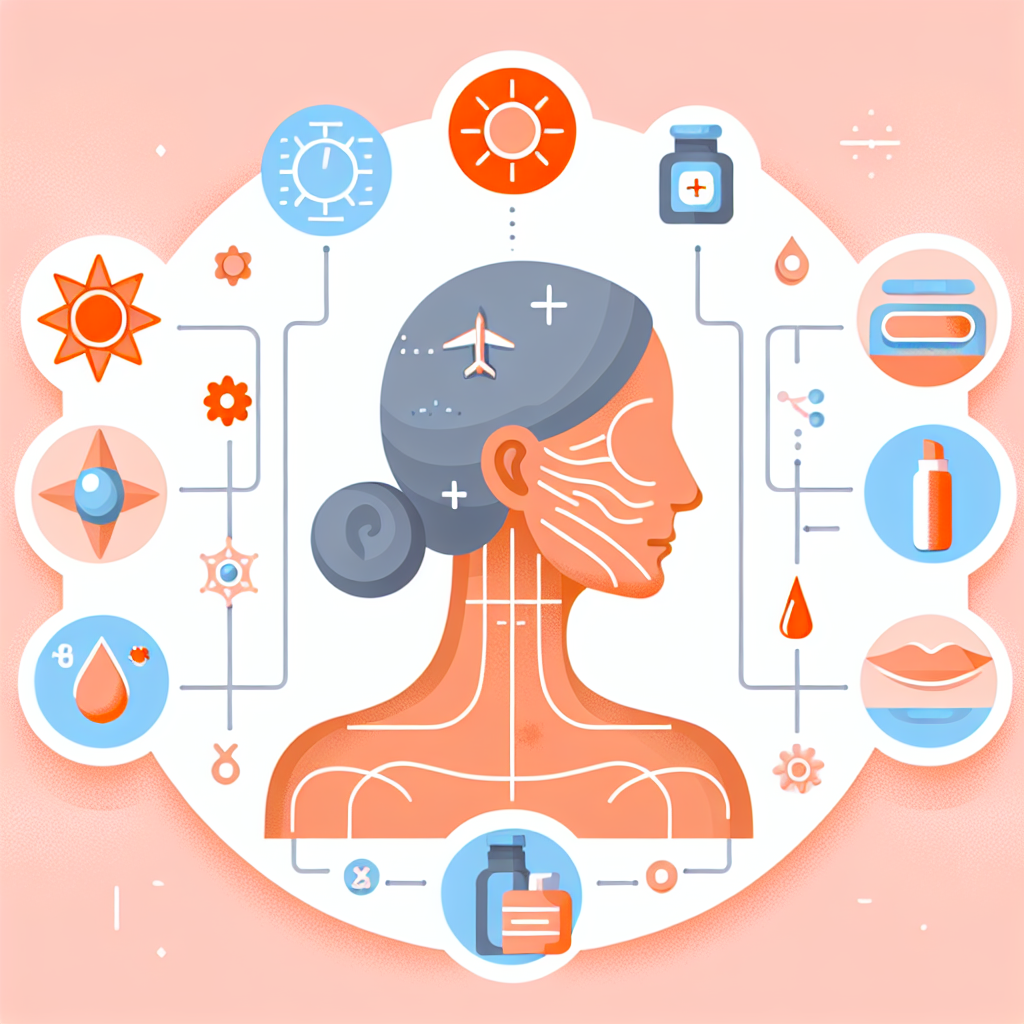 자외선으로 인한 피부 노화 과정 설명