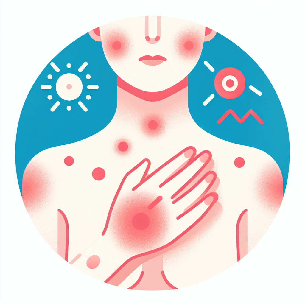 자외선 알레르기 증상으로 나타나는 피부 발진