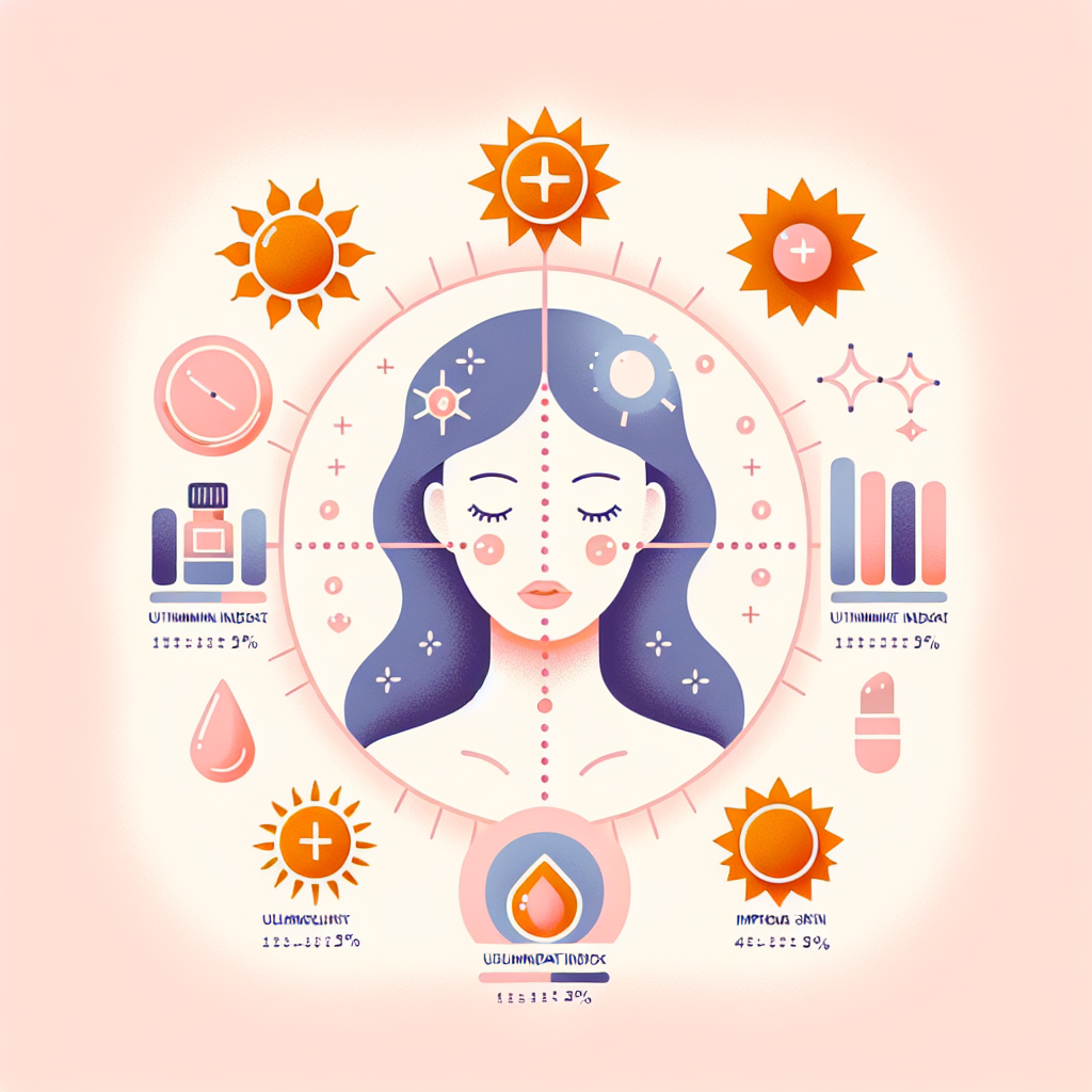 자외선 지수별 피부 영향도 비교표