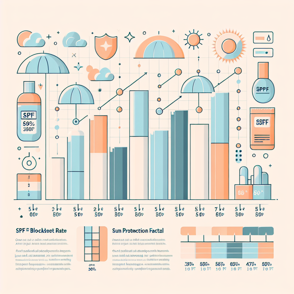 SPF 수치별 자외선 차단율 그래프