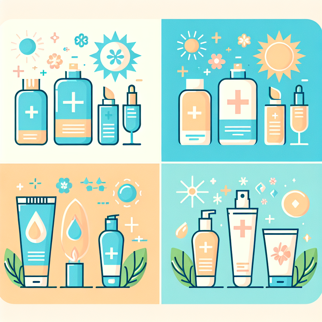 다양한 자외선 차단 제품들의 효과 비교