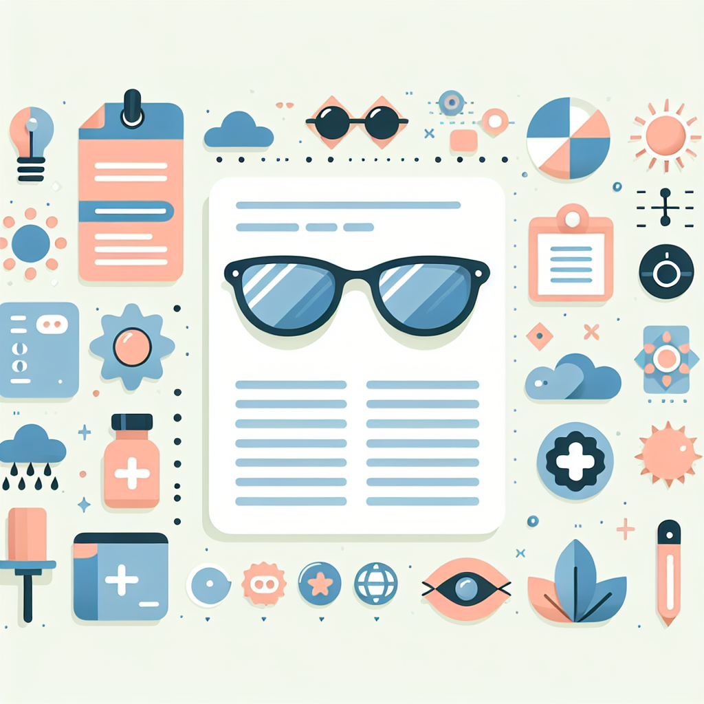 자외선 차단 선글라스 착용의 중요성을 보여주는 이미지