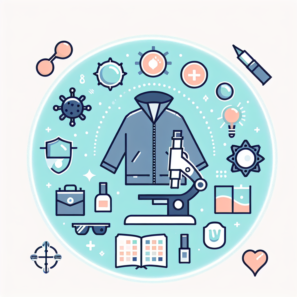 자외선 차단 의류 소재 현미경 비교