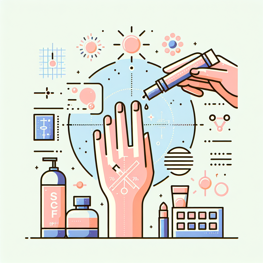 SPF 지수 측정을 위한 피부 테스트 과정