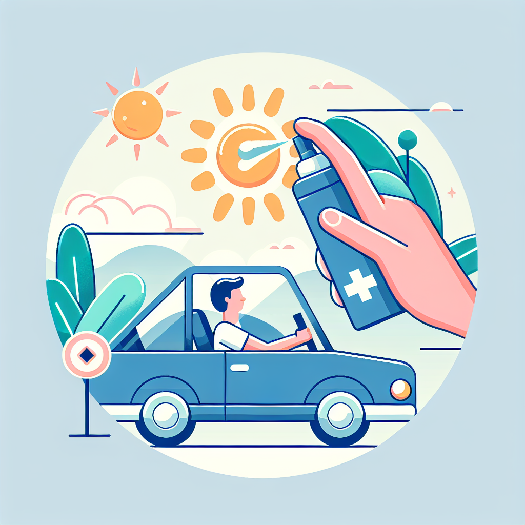 운전 중 자외선 노출과 차단제 재도포