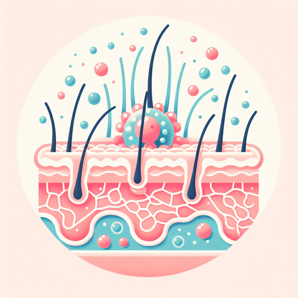 두피 모낭이 자외선 손상을 받는 과정을 현미경으로 관찰한 이미지