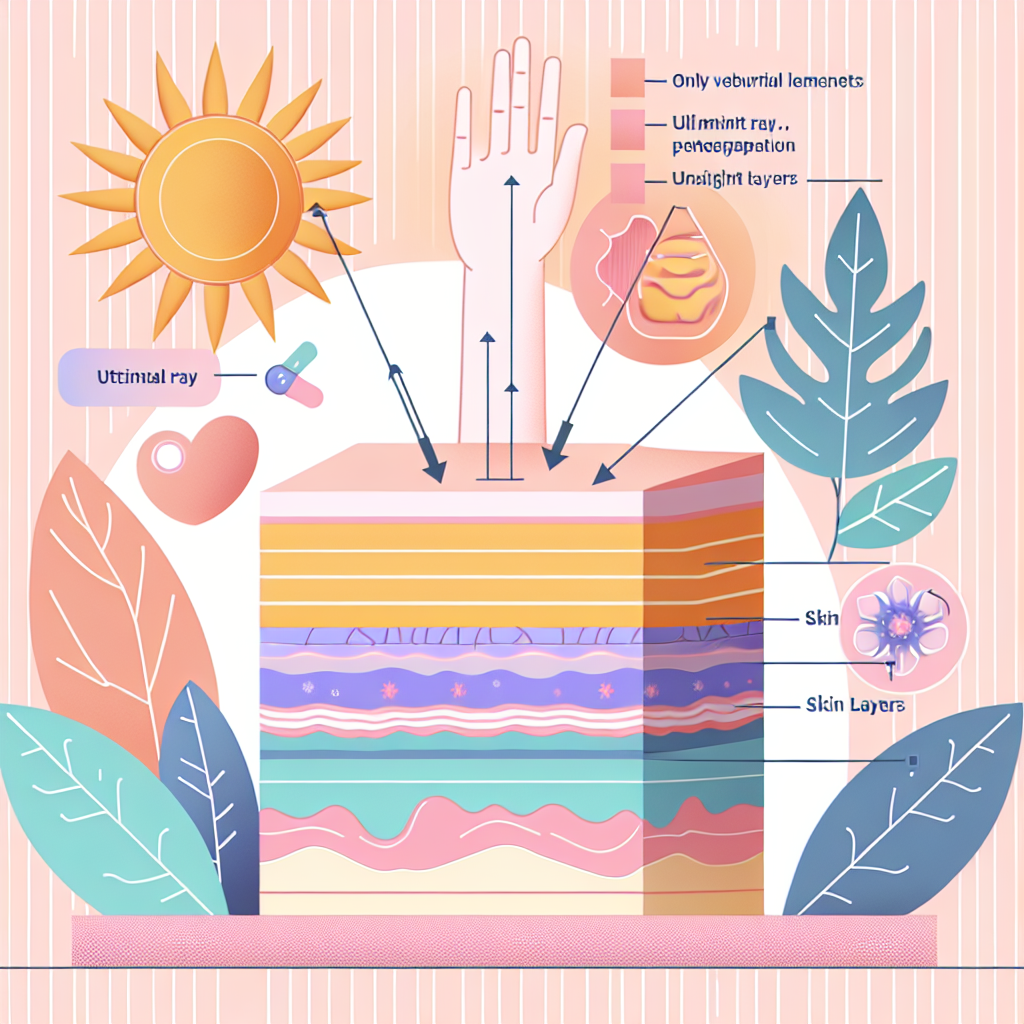 자외선의 피부 층별 침투 깊이