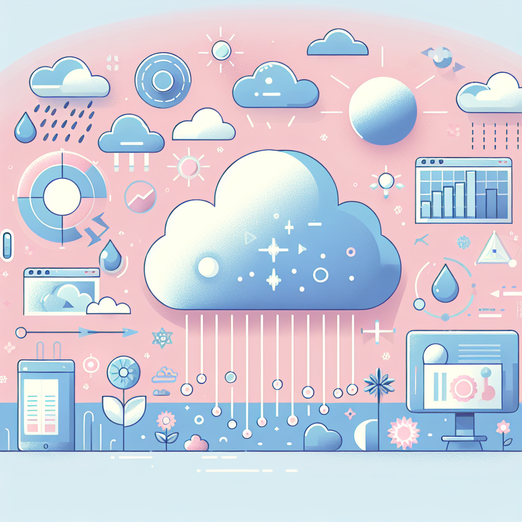 구름에 의한 자외선 산란 현상 도식도