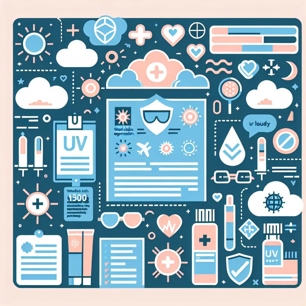 WHO 권장 흐린 날 자외선 차단 수칙