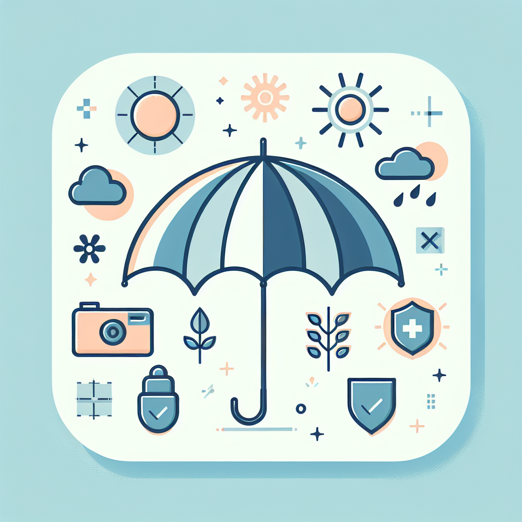 UV 차단 우양산을 사용하는 모습